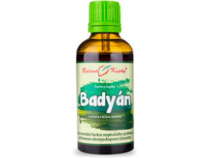 Bylinné kvapky Badián (Badiánovník) - tinktúra, 50 ml