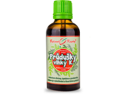 Bylinné kapky Priedušky - vlhký kašeľ (Odkašel) - tinktúra, 50 ml