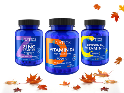 NATIOS Vitamínový štart do jesene - Vitamín C, D a Zinok🍂