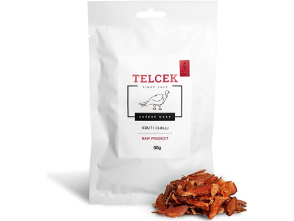 TELCEK Sušené morčacie mäso, chilli, 50 g