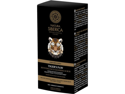 Natura Siberica For Men Tiger’s Paw, Reviving Face Cleansing Scrub, 150 ml  Revitalizačný čistiaci peeling Tigria laba