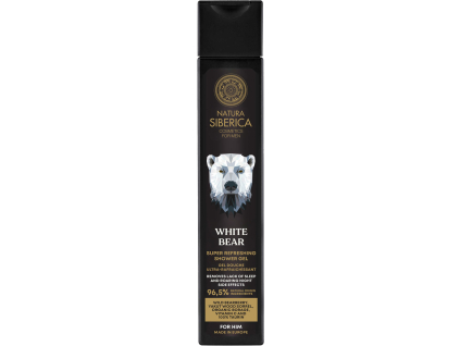 Natura Siberica For Men White Bear, Refreshing Shower Gel, 250 ml  Osviežujúci sprchový gél Biely medveď