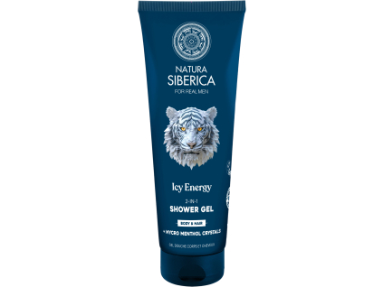Natura Siberica For Real Men Icy Energy, 2-in-1 Shower Gel, 200 ml  Sprchový gél 2 v 1 Ľadová energia