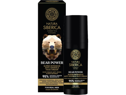 Natura Siberica For Men Bear Power, Intensive Anti-wrinkle Face Cream, 50 ml  Pleťovým krém proti vráskam Medvedia sila