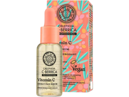 Natura Siberica Oblepikha C-Berrica Energy Face Serum, 30 ml  Energizujúce pleťové sérum s vitamínom C
