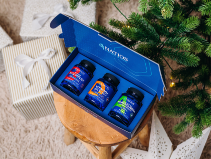 NATIOS Darčekový balíček pre odolnosť voči stresu  Ashwagandha, B-Complex, Vitamín D3 & K2