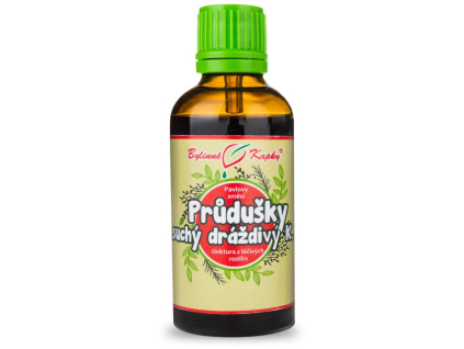 Bylinné kapky Priedušky, suchý kašeľ – tinktúra, 50 ml