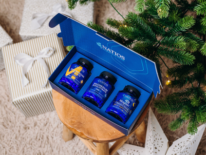 NATIOS Darčekový balíček Kompletná dávka horčíka  Horčík Malát, Bisglycinát, Magtein