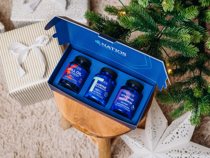 NATIOS Darčekový balíček pre zdravie srdca  Krill Oil, Draslík a Horčík, Taurín
