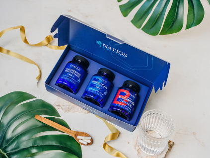 NATIOS x Zounar Daily Boost darčekový balíček  B-Complex, Betaglucan, Horčík Bisglycinát