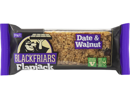 Blackfriars Flapjack Date & Walnut, Ovsená tyčinka, Datle a vlašský orech, 110 g