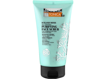 Natura Estonica Iceland Moss Purifying Face Scrub, 150 ml  Čisticí peeling na obličej s islandským lišejníkem