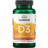 Swanson Vitamín D3 2000 IU, 250 kapsúl