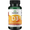 Swanson Vitamín D3 5000 IU, 250 softgel kapsúl