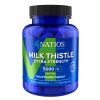 NATIOS Milk Thistle Extract, Pestrec, 5000 mg, Extra Strength, 90 vegánskych kapsúl