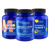 NATIOS Výhodný balíček Imunita pre celú rodinu  Vitamín C, Kids Multivitamín, Betaglucan