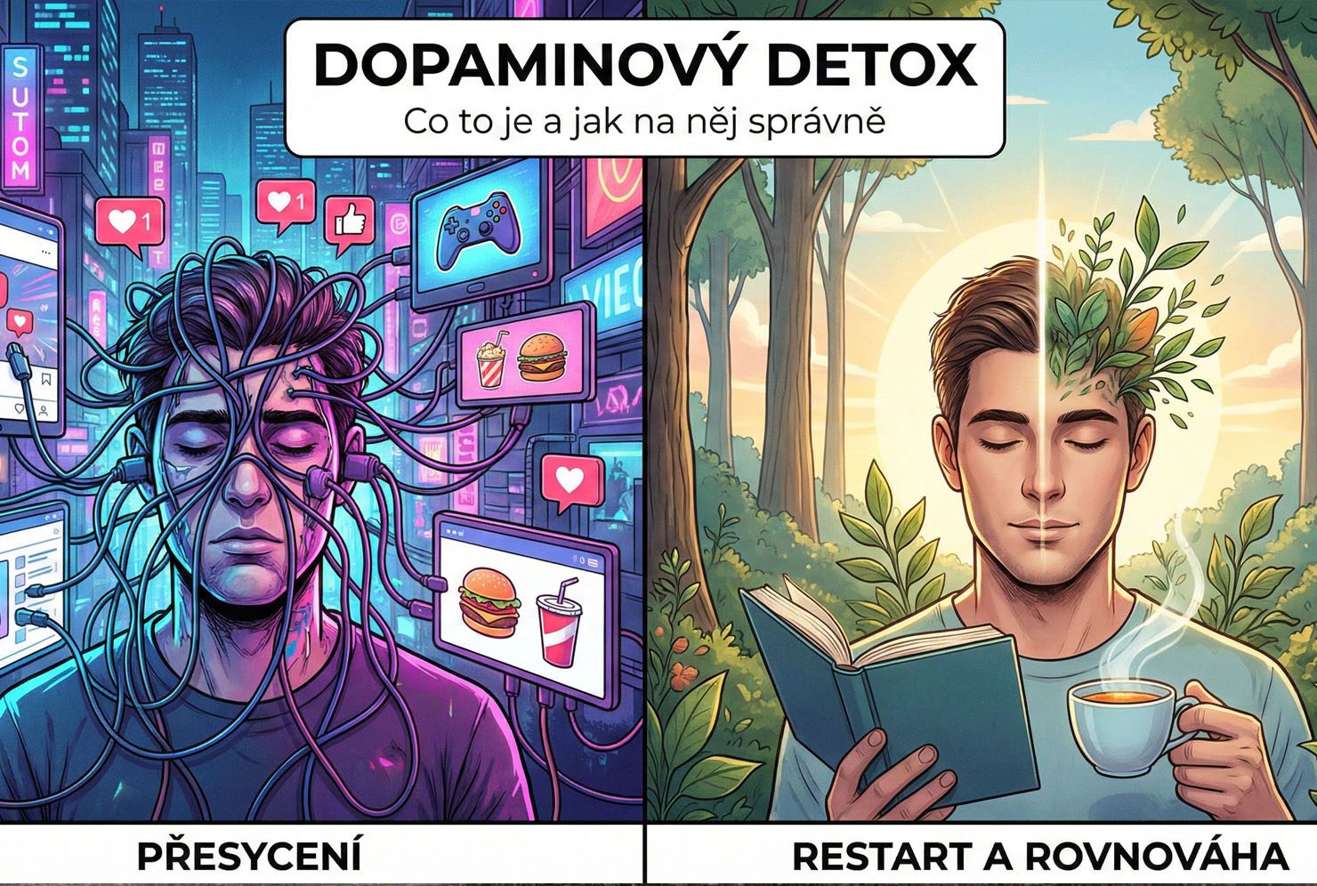 Dopaminový detox: co to je a jak na něj správně