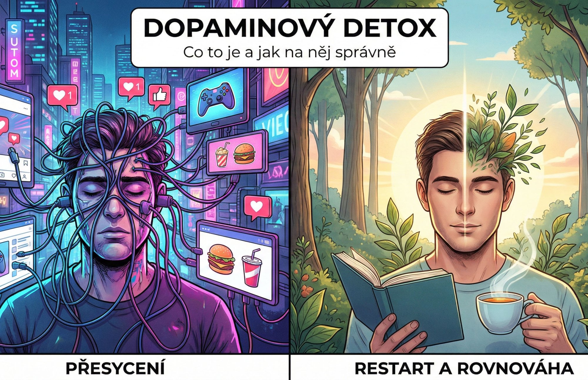 Dopaminový detox: co to je a jak na něj správně