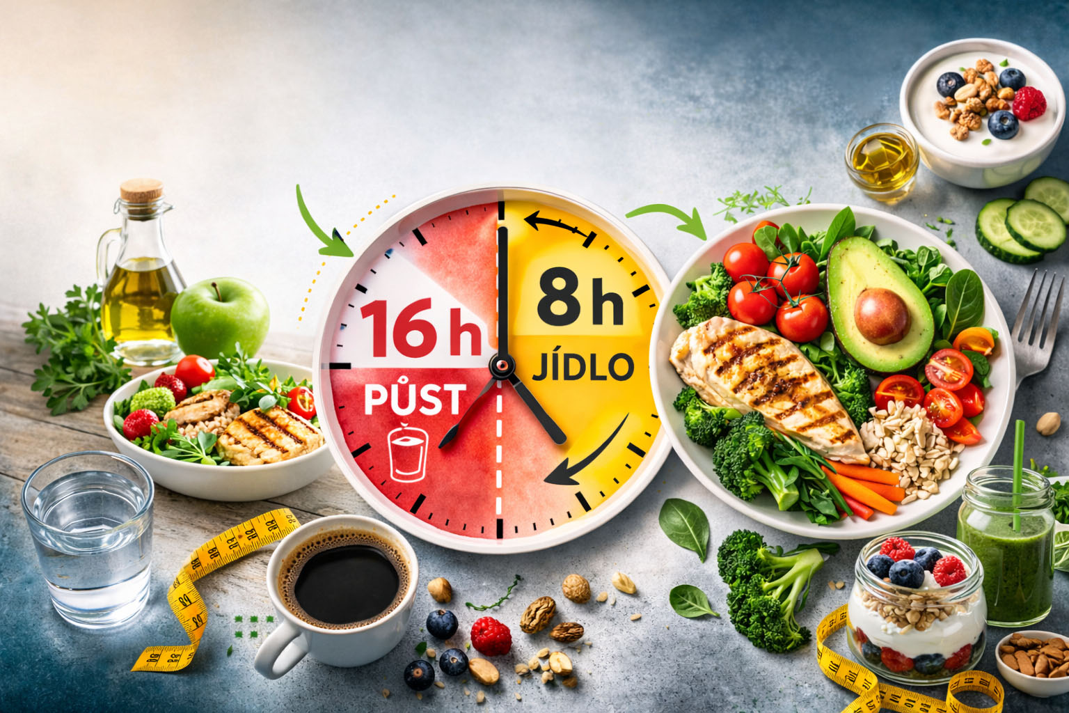 Přerušovaný půst: Jak funguje, pravidla, režim 16/8 a jídelníček