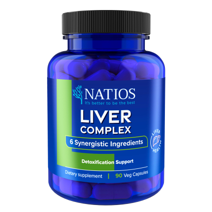 NATIOS Liver Complex, Komplex 6 složek na játra, 90 veganských kapslí 1