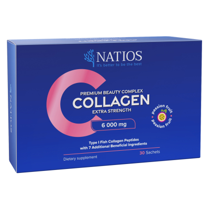 NATIOS Collagen Premium Beauty Complex, Komplex pro krásu, 6 000 mg, 30 sáčků 1