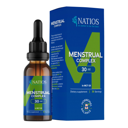 NATIOS Menstrual Complex, Bylinné kapky v MCT oleji, 30 ml