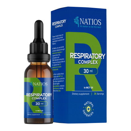 NATIOS Respiratory Complex, Bylinné kapky v MCT oleji, 30 ml
