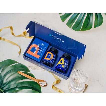 NATIOS Dárkový balíček Silná imunita a zažívání  Probiotika, Acerola, Vitamín D3