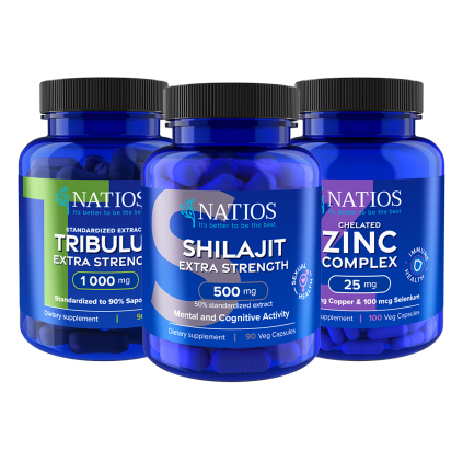NATIOS Výhodné balení Mužská vitalita  Tribulus, Shilajit, Zinek