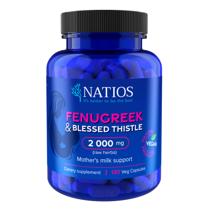 5727 1 natios fenugreek blessed thistle piskavice benedikt 2000 mg 120 veg kapsli