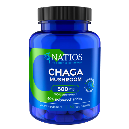 9760 1 natios chaga extract 500 mg 40 polysaccharides 90 veganskych kapsli