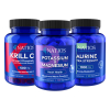 NATIOS Výhodné balení pro zdraví srdce  Krill Oil, Draslík & Hořčík, Taurine