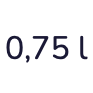 0,75 l