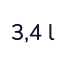 3,4 l