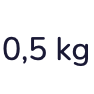 0,5 kg