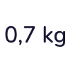 0,7 kg