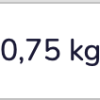 0,75 kg