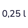 0,25 l