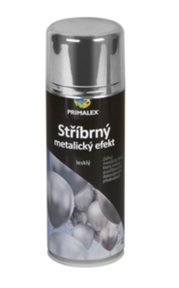 Primalex sprej metal efekt zlatý/strieborný 400ml Farba: strieborná