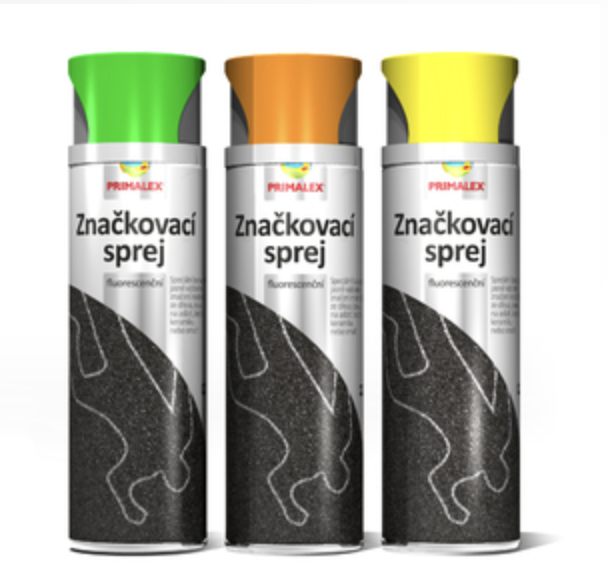 Primalex Značkovací sprej 500ml Farba: oranžový