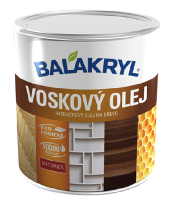 Balakryl Voskový olej Farba: dub biely, Objem: 0,75 l