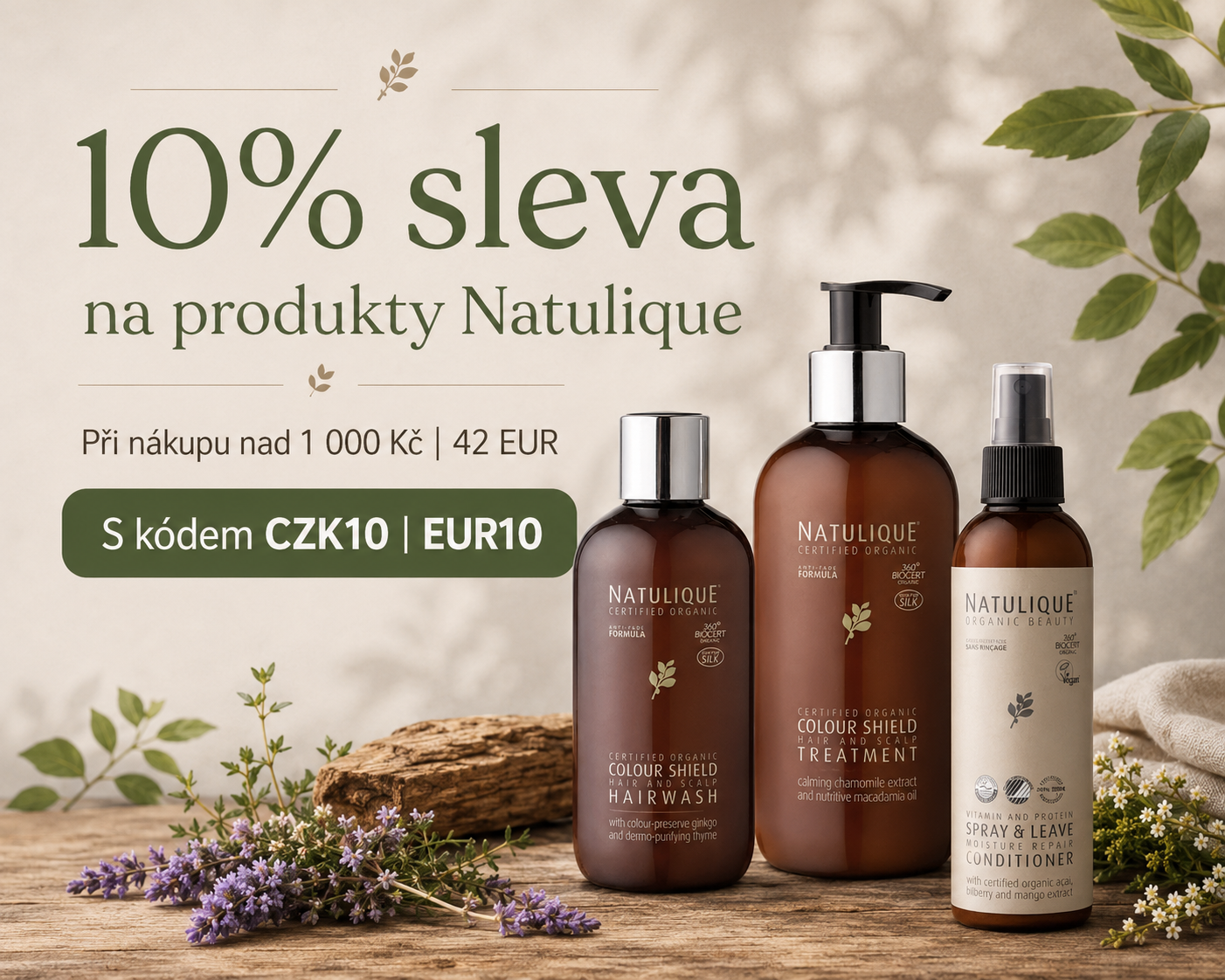 10% sleva na produkty Natulique při nákupu nad 1 000 Kč nebo 42 EUR se slevovým kódem CZK10 | EUR10