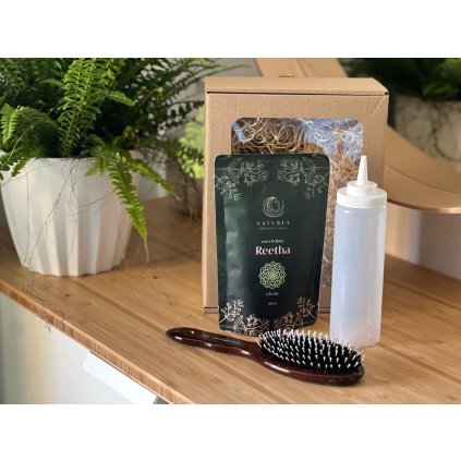 Sada živé péče s kartáčem