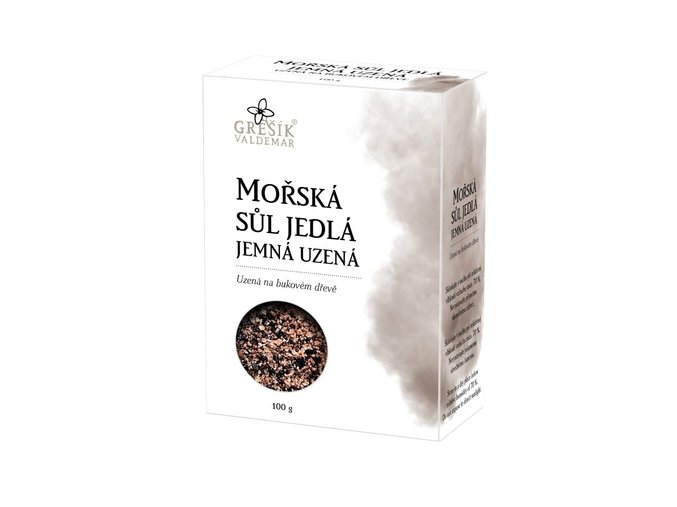 Grešík Sůl Mořská jedlá jemná uzená 100 g