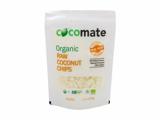 6306 1 bio raw kokosove chipsy 100 g cocomate