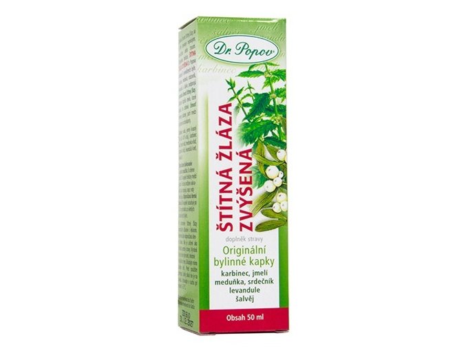 stitna zlaza zvysena originalni bylinne kapky 50 ml dr popov