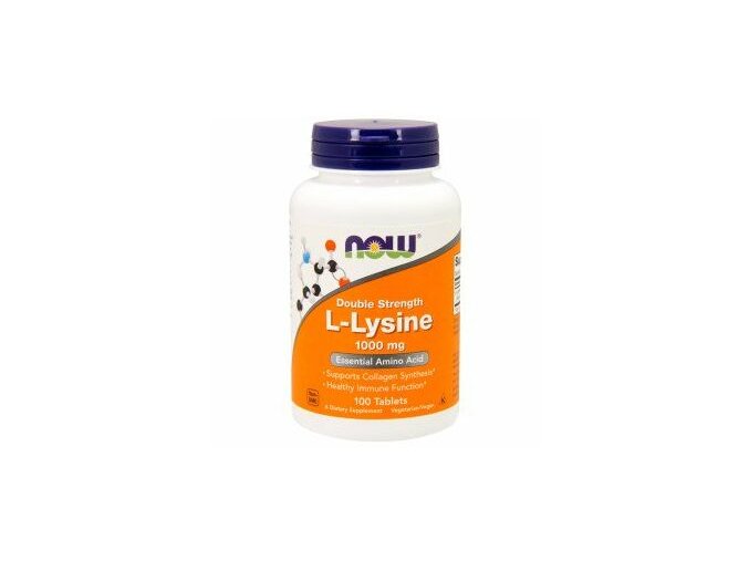 Now Foods L Lysine 1000mg 100tablet front