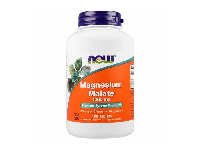 Now Foods Magnesium Malate 1000mg 180tablet front