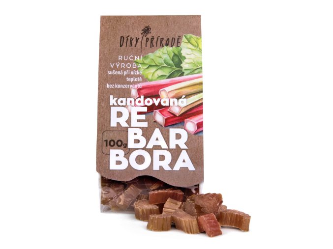 Diky prirode rebarbora kandovana 100g hlavni