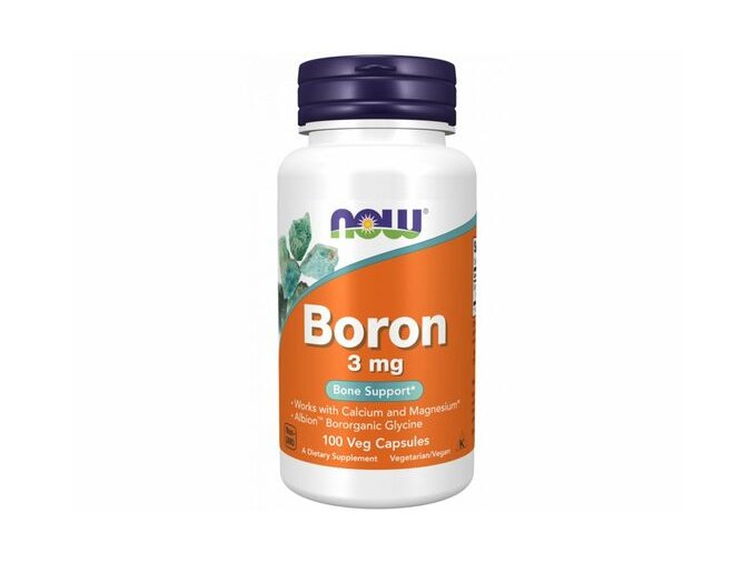 Now Foods Boron 3mg 100 veg kapsli